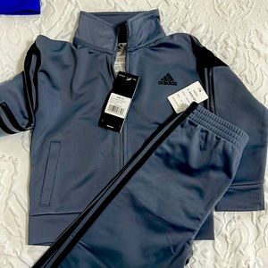 2 T Grey Adidas Track Suit